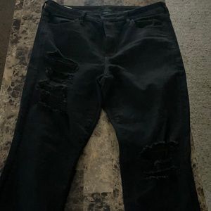 Black American Eagle High Rise Jegging